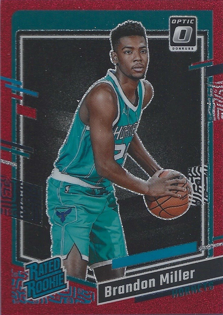2023-24 Optic Brandon Miller (RC) Rated Rookie /75 - Red Fast Break #219  