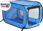 Portable, Collapsible, Pop up Kennel Travel Cat and Dog Crate, 32.5" L X 19.5" W