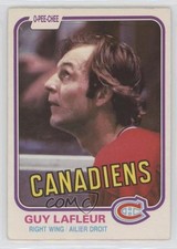 1981-82 O-Pee-Chee Guy Lafleur #177 HOF t3w