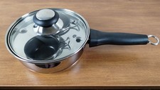 Stainless Steel Egg Poaching Pan 2 Cup Poacher Cooking Saucepan