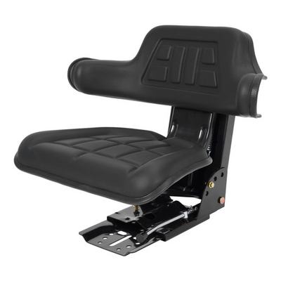 #ad Black Suspension Tractor Seat With Armrest For Massey Ferguson Ford New Holland $104.32