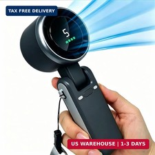 Portable Handheld Fan 5-gear Wind Speed 13660 Rpm 180 Foldable Turbine Fan Portable Handheld Fan 5-gear Wind Speed 13660 Rpm 180 Foldable Turbine Fan