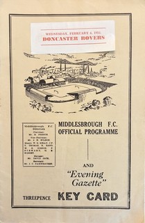 Middlesbrough v Doncaster Rovers F A Cup 4th round 1951/52