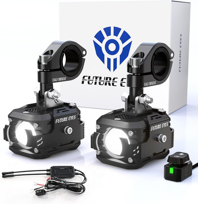 Future Eyes LED Motorrad Nebelscheinwerfer, 360° Verstellbare Zusatzscheinwerfer