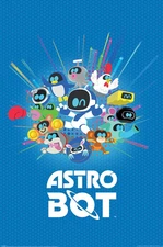 Astro Bot Friend Characters Gaming Paper Poster For Room Decor