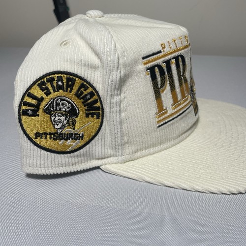 NEW ERA Golfer Pittsburgh Pirates Corduroy Snapback Hat Pirates Side Patch NEW - Picture 6 of 12