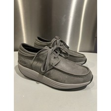 MEN'S MBT KHERI 6S CHARCOAL GREY OXFORDS CASUAL NUBUCK WALKING SHOES Sz. 7-7.5