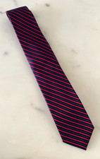 Vintage Pierre Balmain Striped Pattern Silk Necktie 3" USA Made