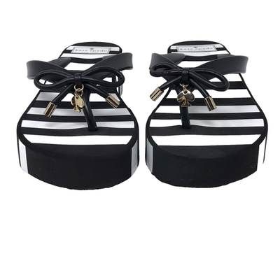 kate spade ブラックウェッジシューズ 7.5 24.5 kate spade ブラック