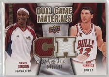 2009-10 Upper Deck Dual Game Materials Gold /150 Daniel Gibson Kirk Hinrich 7v7