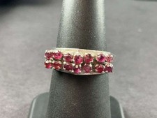 Ruby Ring 3.3 grams Sterling Silver size 6.5