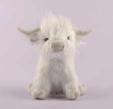 White Highland Cow Yak 10" Stuffed Animal Plush Toys Toddler Doll Kids Gifts