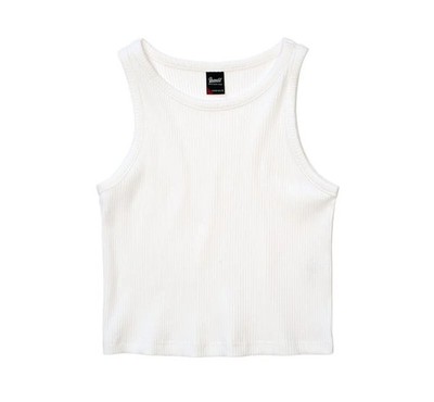 Brandit Top Damen Women Tanktop Ela, Rip cropped weiß Basics