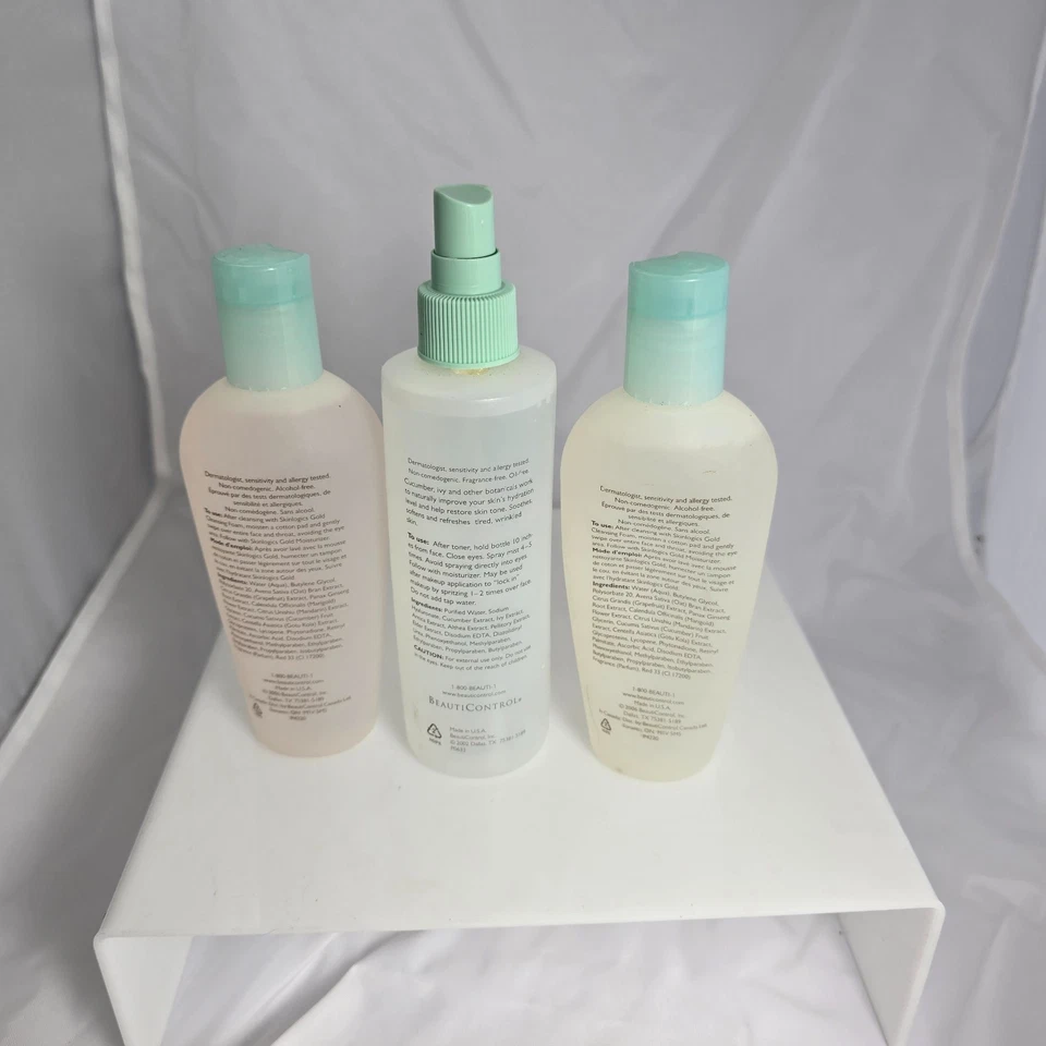 Beauticontrol Skinlogics Gold Herbal Hydrating Mist & Tonic Lot of 3 New - Image 2 of 2