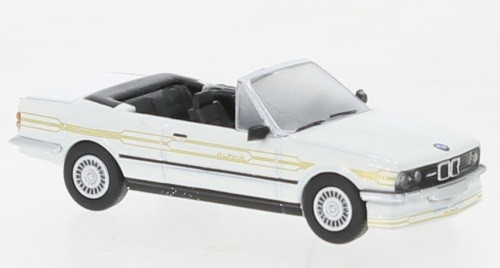 Brekina PCX870447 - 1/87 BMW Alpina C2 2.7 Cabriolet, White/Decor, 1986 - New