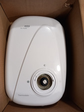 Mira Go Rear-Fed White/Chrome Thermostatic Power Shower