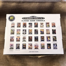 Sega Mega Drive Classic Game Console 81 Built-In Games and 2 Controllers SEALED