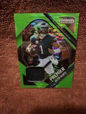 Jalen Hurts 2025 Panini Prizm Green Premier Jerseys Patch Eagles