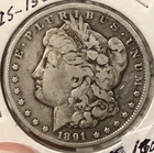 1891-CC Morgan Silver Dollar $1 Carson City Key Date