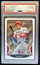 2013 Bowman Mike Trout Hometown #121 Angels PSA 10 GEM MINT