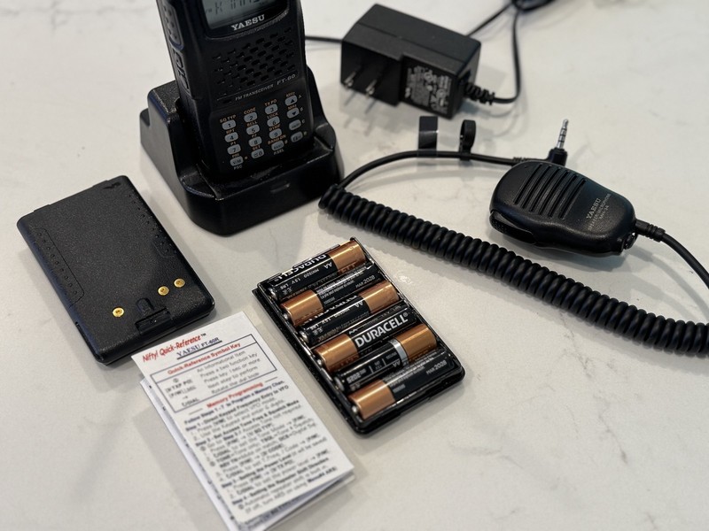 ICOM FT-60 HT Plus All Accessories (extra batteries, mic, RT Software)