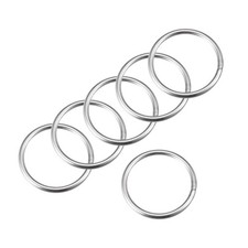 304 Stainless Steel Welded O-Ring 60mm External Dia. 5mm thickness 6pcs
