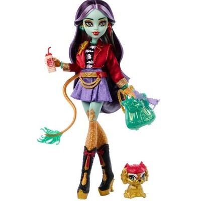 Monster High Jinafire Long Doll with 7 Accessories