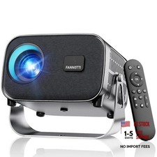 Smart Projector with WIFI and Bluetooth, 800ANSI Native 1080P Portable Grey