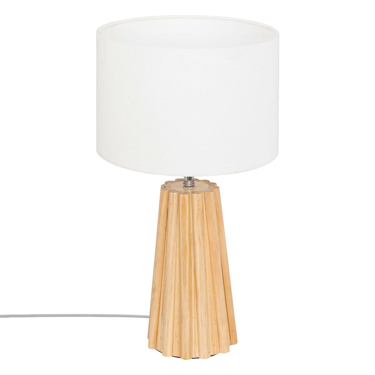 Lampe en bois de chevet Adon 53cm luminaire salon naturel