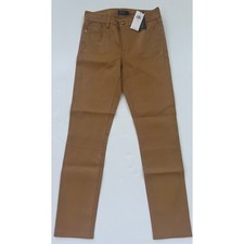 Polo Ralph Lauren Women's Lambskin Leather Legging Jeans Pants Brown Size 4 998