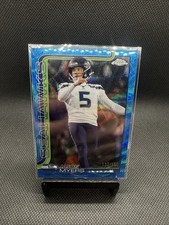 2025 Topps Chrome Football Jason Myers Blue Wave /150 #280 Seahawks