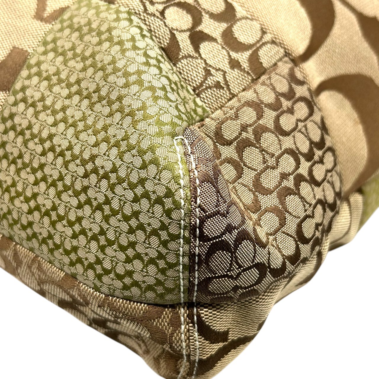 Authentic COACH Patchwork Signature Tote Bag 1008… - image 11