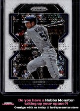 2022 Panini Prizm Ichiro White Donut Circles Prizm #/5 Seattle Mariners 001