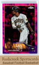 2023 Topps Chrome Update #USC6 José Azocar /299 Magenta/Purple Lava Lamp