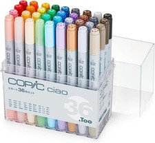 Too Copic Ciao 36 Colors Starter Set Illustration Markers Multicolor Japan New