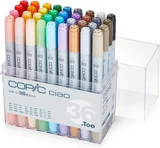 Too Copic Ciao 36 Colors Starter Set Illustration Markers Multicolor Japan New