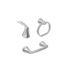 Moen Lindor Chrome Silver Zinc Bath Accessory Set MY8793CH