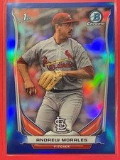 2014 Bowman Draft Chrome Andrew Morales Blue Refractor /399 #CDP76 Baseball