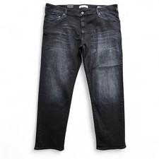 Mavi Zach Straight Leg Jeans Mens 40x30 Blue Dark Wash Cotton Stretch NEW NWOT