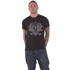 Image of AC/DC T Shirt Black Ice Contrast Album Cover Band Logo Official Unisex New Black