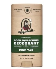 DR. SQUATCH Men's Natural Solid Deodorant Pine Tar - 2.65oz