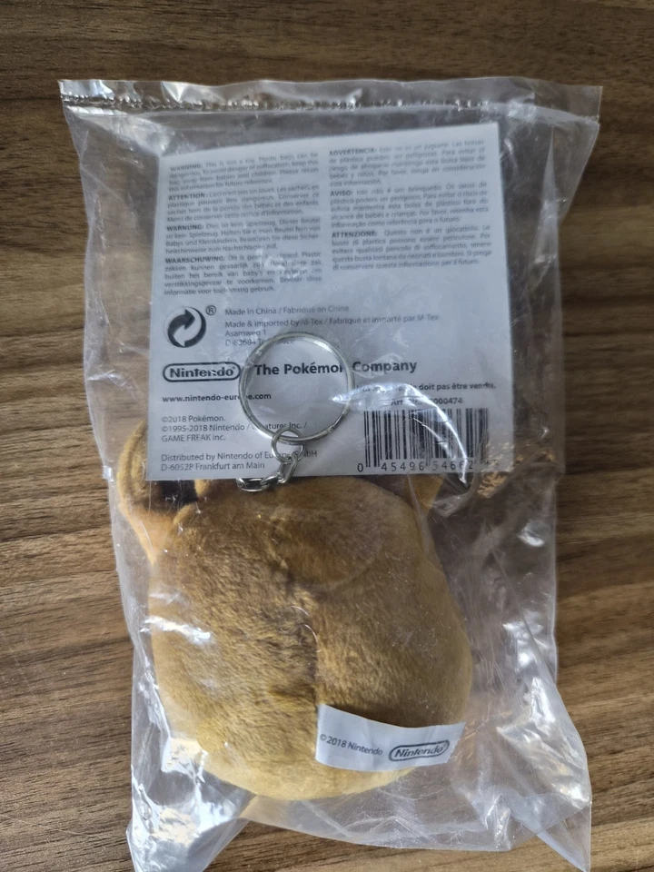Pokemon Let's Go Plush NEW Unopened Keychain Eevee Promo Nintendo Switch - image 2 of 2