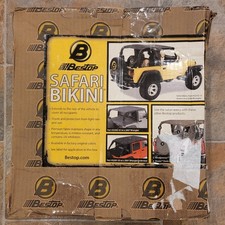 Bestop 52529-15 Black Denim Safari Bikini Top for 1992-1995 Jeep Wrangler YJ 