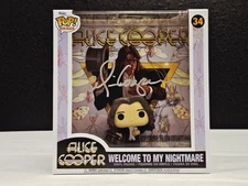 ALICE COOPER AUTOGRAPHED FUNKO POP WELCOME TO MY NIGHTMARE BECKETT CERTIFIED 