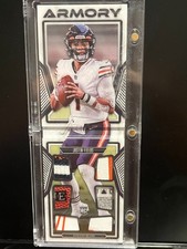 2021 Panini Playbook Justin Fields Armory RC 6 Relic Booklet Laundry Tag 13/25