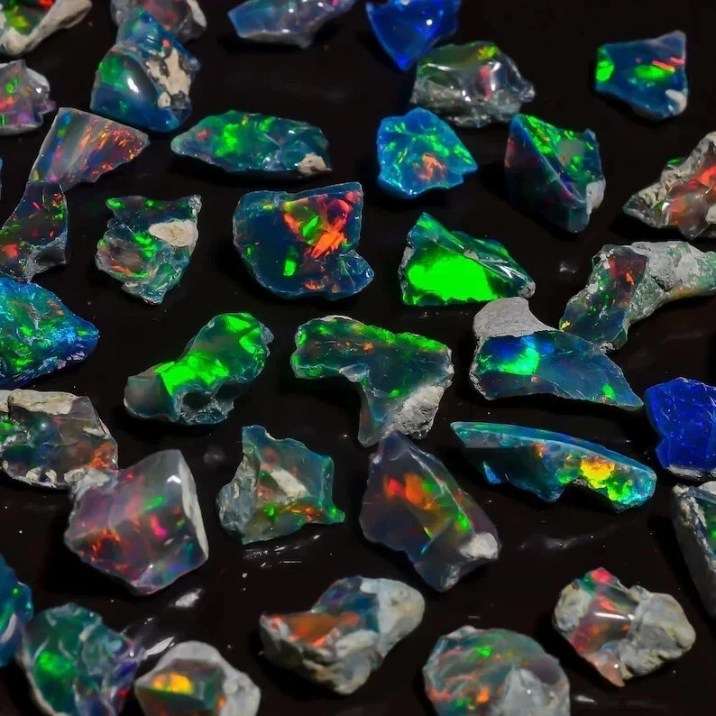 Cut Grade Black Opal Rough Lot AAA Grade Large Siz Ethiopian Welo Black Opal Raw - Image 4 of 4