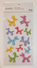 Puffy Balloon Animals Birthday Party Scrapbooking Stickers by Recollections