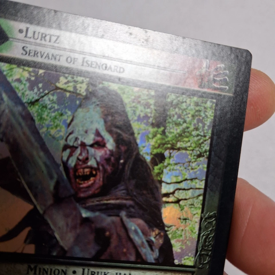 Decipher LOTR TCG Fellowship of the Ring LURTZ SERVANT OF ISENGARD 1R127 FOIL MP - Image 4 of 4