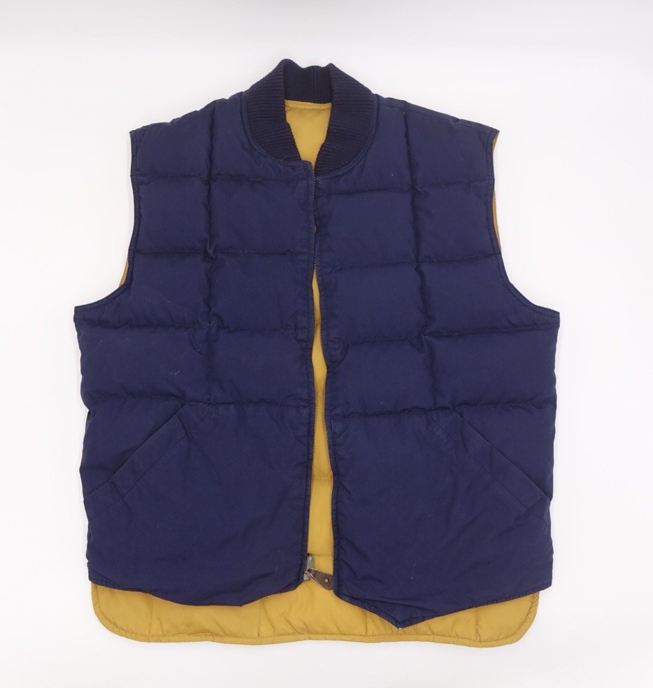 Size M - Vintage 80's EDDIE BAUER Reversible Goosedown Down Vest