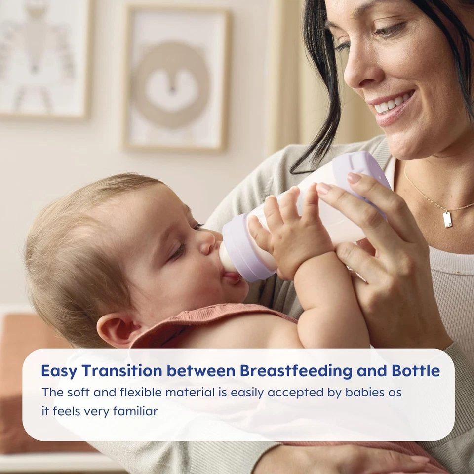 MAM Bottle Nipples Extra Fast Flow Nipple Level 4, for 6+ Months, Skinsoft Silic - Image 3 of 4